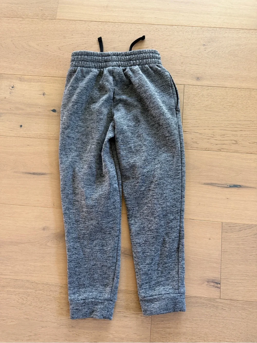 Nike Kids Gray Joggers with White Swoosh